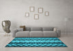 Machine Washable Abstract Light Blue Contemporary Rug in a Living Room, wshcon1178lblu