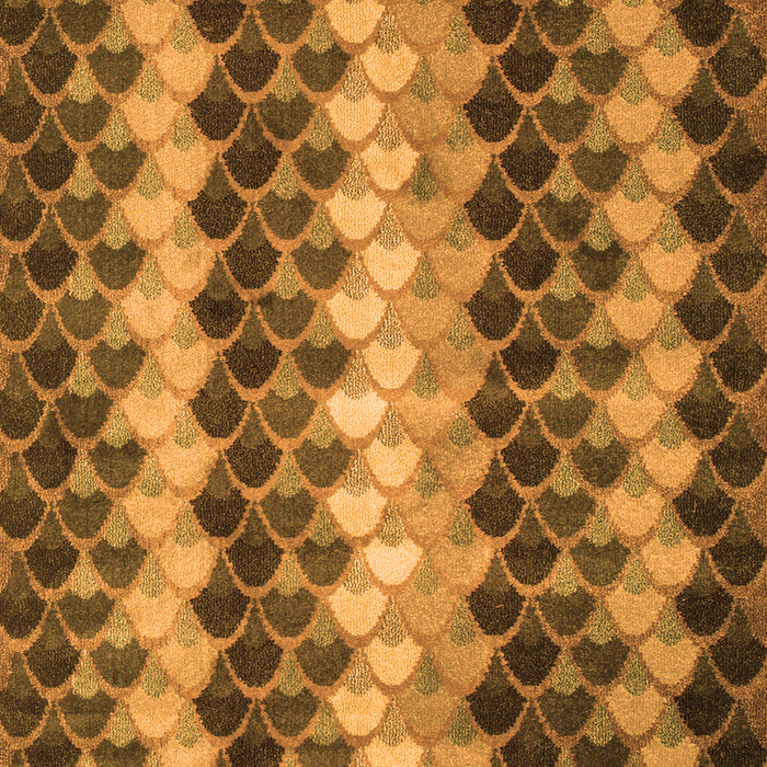 Abstract Orange Contemporary Rug, con1178org