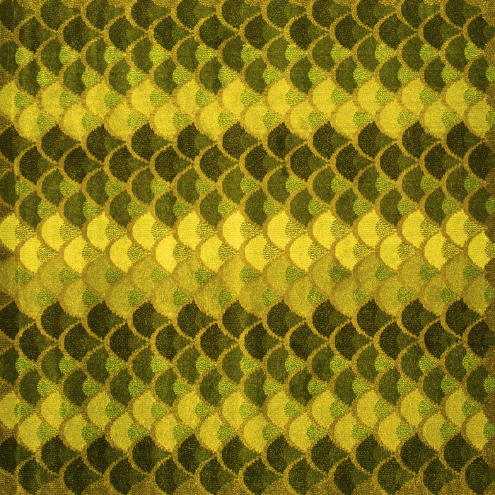 Square Machine Washable Abstract Yellow Contemporary Rug, wshcon1178yw