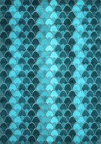 Abstract Light Blue Contemporary Rug, con1178lblu