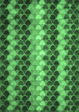 Abstract Emerald Green Contemporary Rug, con1178emgrn