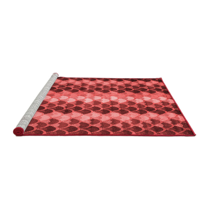 Contemporary Red Washable Rugs