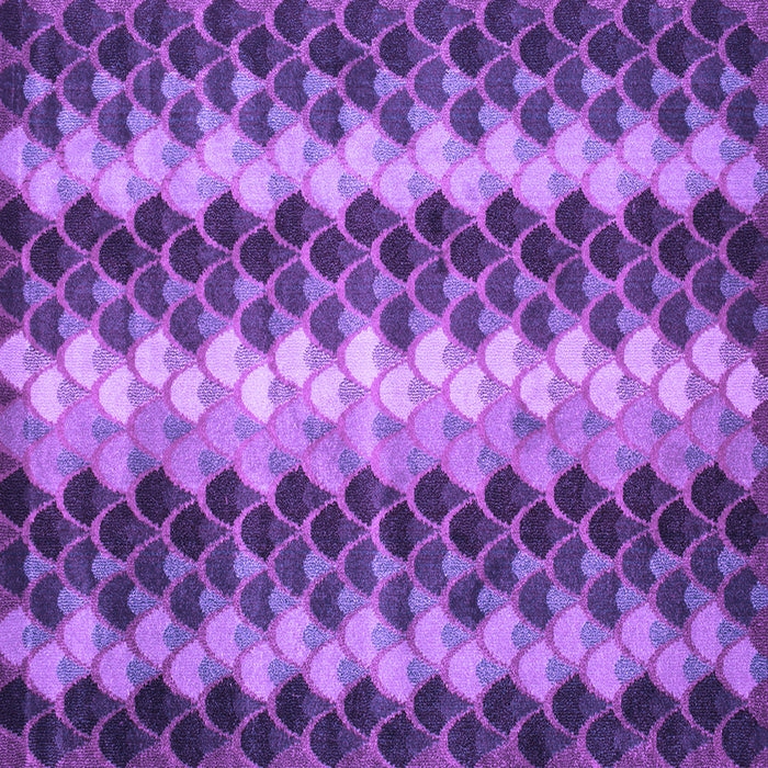 Square Abstract Purple Contemporary Rug, con1178pur