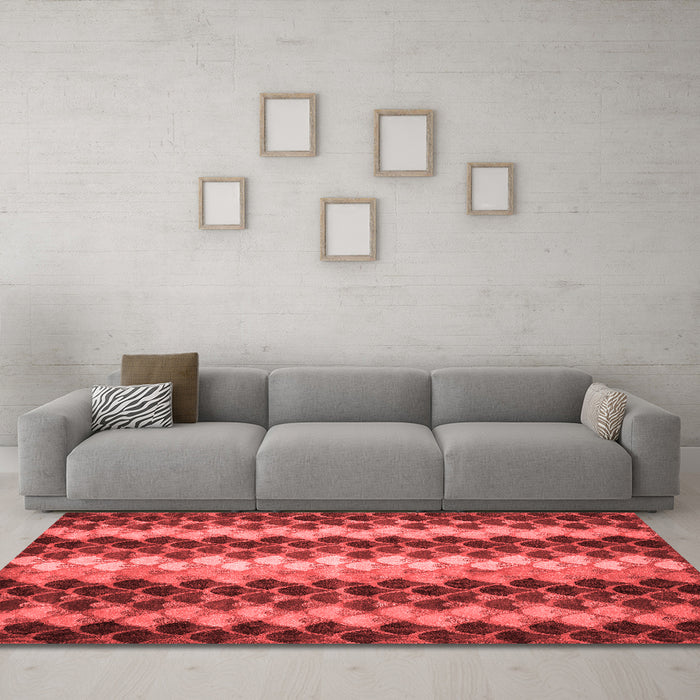 Contemporary Red Washable Rugs