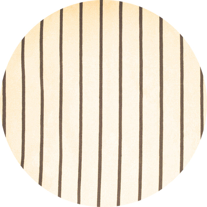 Round Machine Washable Solid Brown Modern Rug, wshcon1179brn