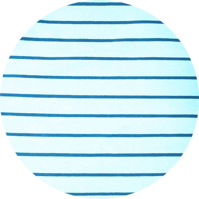 Round Solid Light Blue Modern Rug, con1179lblu