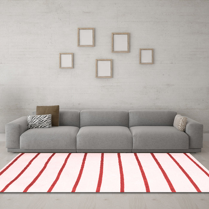 Modern Red Washable Rugs