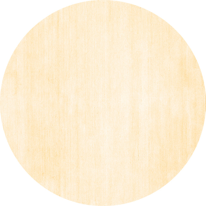 Round Solid Brown Modern Rug, con117brn