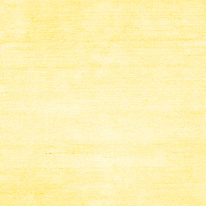 Machine Washable Solid Yellow Modern Rug, wshcon117yw