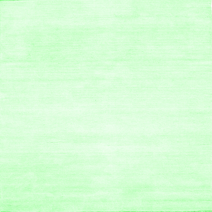 Square Machine Washable Solid Emerald Green Modern Area Rugs, wshcon117emgrn