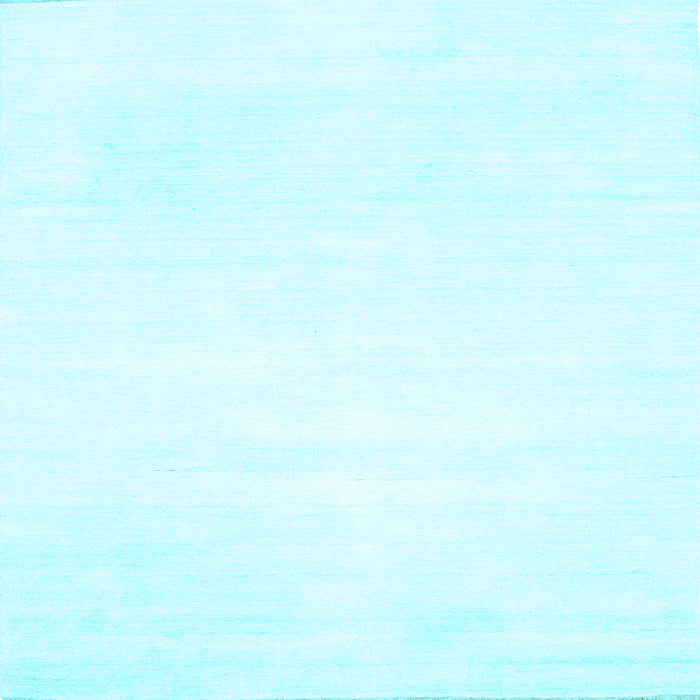 Square Solid Light Blue Modern Rug, con117lblu