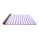 Sideview of Solid Purple Modern Rug, con1180pur