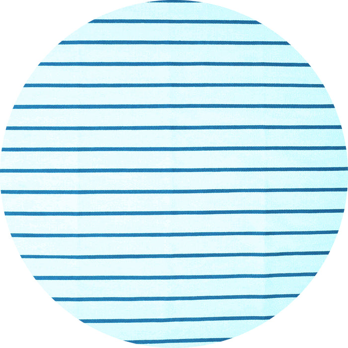 Round Solid Light Blue Modern Rug, con1180lblu