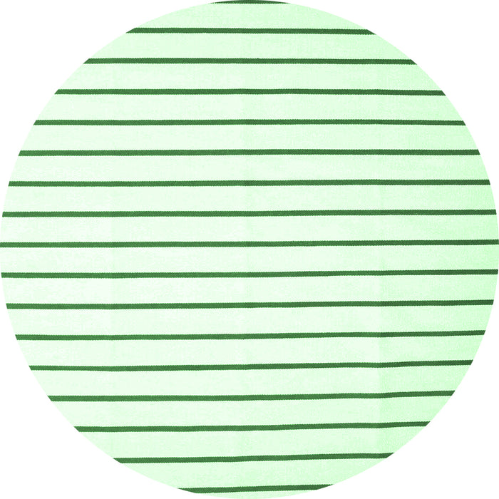 Round Solid Emerald Green Modern Rug, con1180emgrn