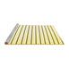 Sideview of Machine Washable Solid Yellow Modern Rug, wshcon1180yw