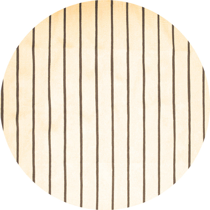 Round Southwestern Brown Country Rug, con1181brn