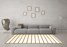 Machine Washable Southwestern Brown Country Rug in a Living Room,, wshcon1181brn