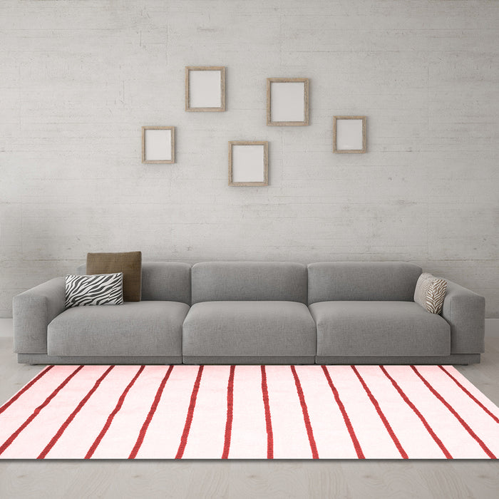 Country Red Washable Rugs