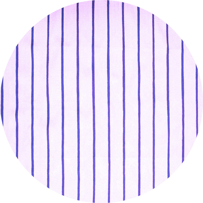 Round Machine Washable Southwestern Purple Country Area Rugs, wshcon1181pur