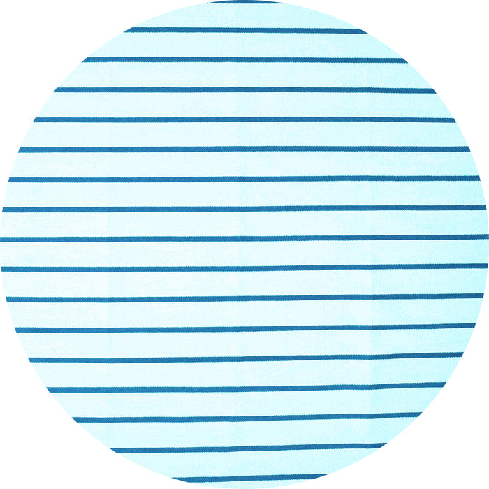 Round Solid Light Blue Modern Rug, con1182lblu