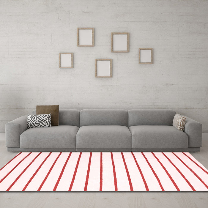 Modern Red Washable Rugs