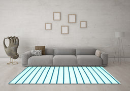 Machine Washable Solid Turquoise Modern Area Rugs in a Living Room,, wshcon1182turq