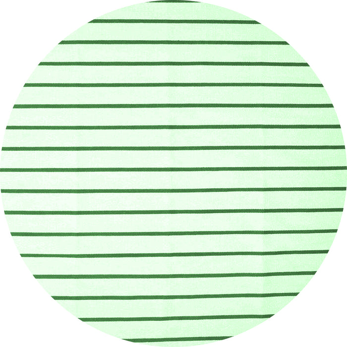 Round Solid Emerald Green Modern Rug, con1182emgrn