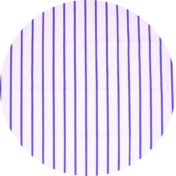 Round Machine Washable Solid Purple Modern Area Rugs, wshcon1182pur