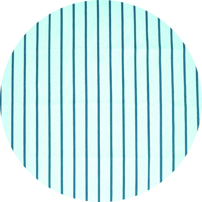 Round Solid Turquoise Modern Rug, con1182turq