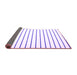 Sideview of Solid Purple Modern Rug, con1182pur