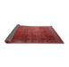 Thickness of Contemporary Red Persian Rug, con1183