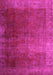 Machine Washable Persian Pink Bohemian Rug, wshcon1183pnk