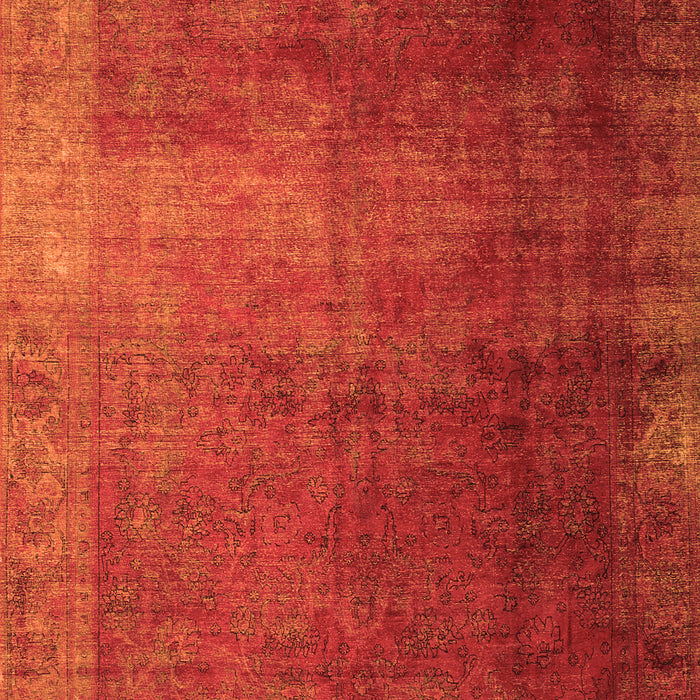 Serging Thickness of Machine Washable Persian Orange Bohemian Area Rugs, wshcon1183org