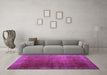Machine Washable Persian Purple Bohemian Area Rugs in a Living Room, wshcon1183pur