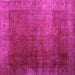 Square Persian Pink Bohemian Rug, con1183pnk