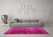 Machine Washable Persian Pink Bohemian Rug in a Living Room, wshcon1183pnk