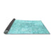 Sideview of Abstract Light Blue Contemporary Rug, con1184lblu