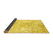 Sideview of Abstract Yellow Contemporary Rug, con1184yw