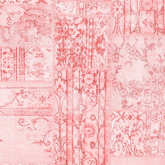 Machine Washable Abstract Red Contemporary Rug, wshcon1184red