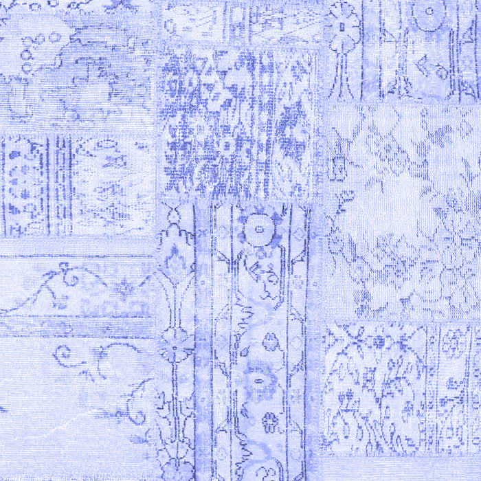 Machine Washable Abstract Blue Contemporary Rug, wshcon1184blu