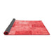 Patchwork Red Transitional Area Rugs
