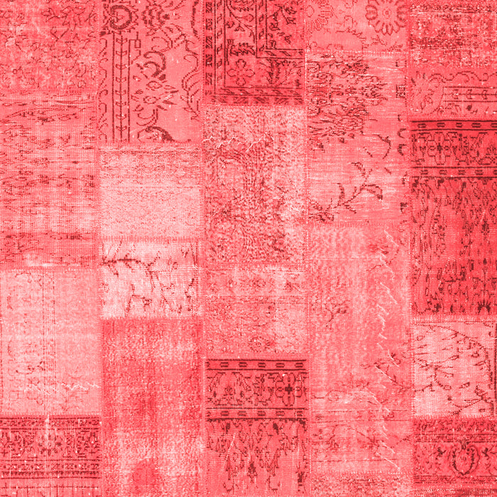 Patchwork Red Transitional Area Rugs