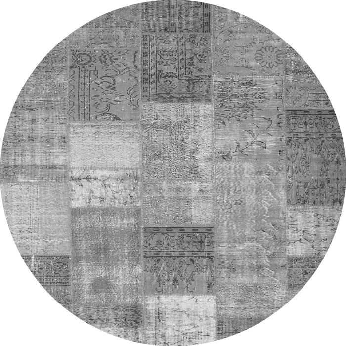 Square Patchwork Gray Transitional Rug, con1185gry