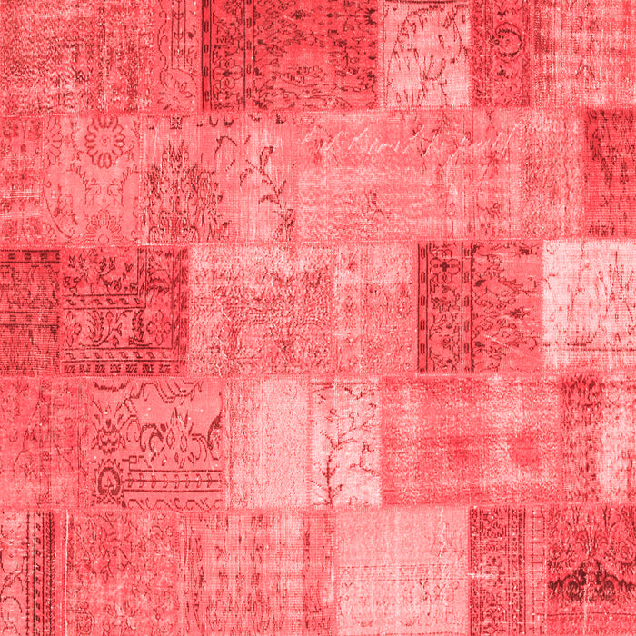Patchwork Red Transitional Rug, con1185red