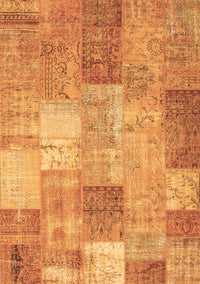 Patchwork Brown Transitional Rug, con1185brn