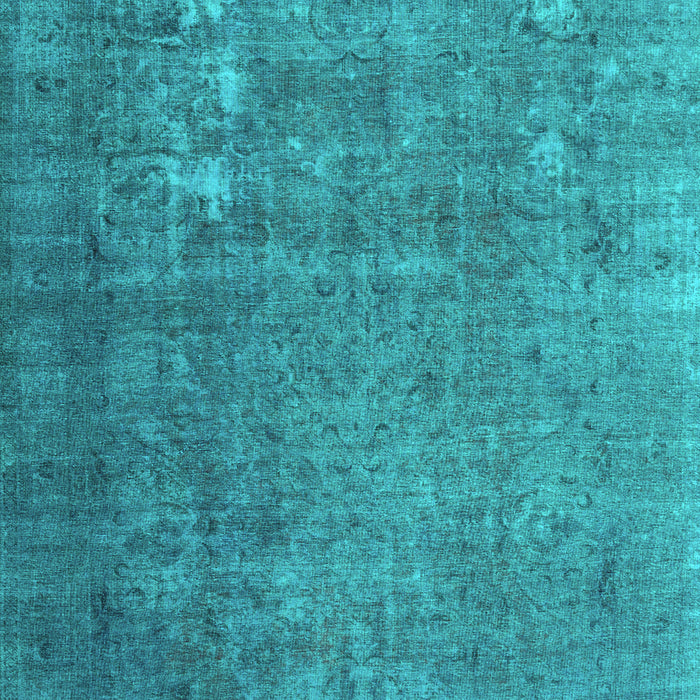 Machine Washable Persian Turquoise Bohemian Area Rugs, wshcon1186turq