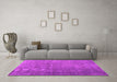 Machine Washable Persian Pink Bohemian Rug in a Living Room, wshcon1186pnk