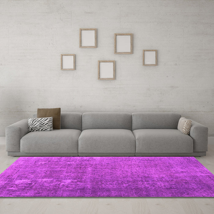 Machine Washable Persian Pink Bohemian Rug in a Living Room, wshcon1186pnk