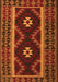 Serging Thickness of Machine Washable Oriental Orange Traditional Area Rugs, wshcon1187org