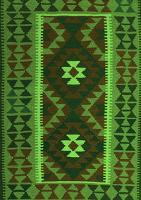 Oriental Green Traditional Rug, con1187grn